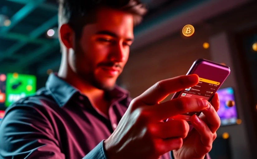 Gold365 online betting platform showcasing sports and casino games, with a user placing bets on mobile for seamless gaming access.