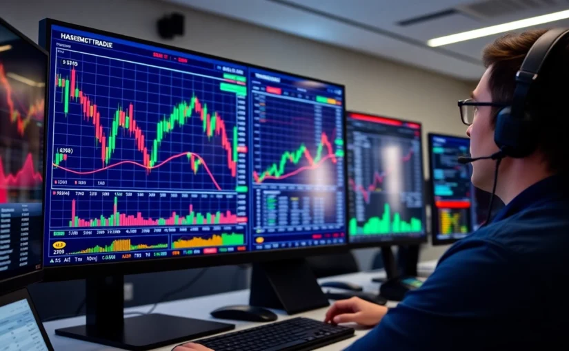 Trading view platform showcasing detailed market charts with real-time data for active traders